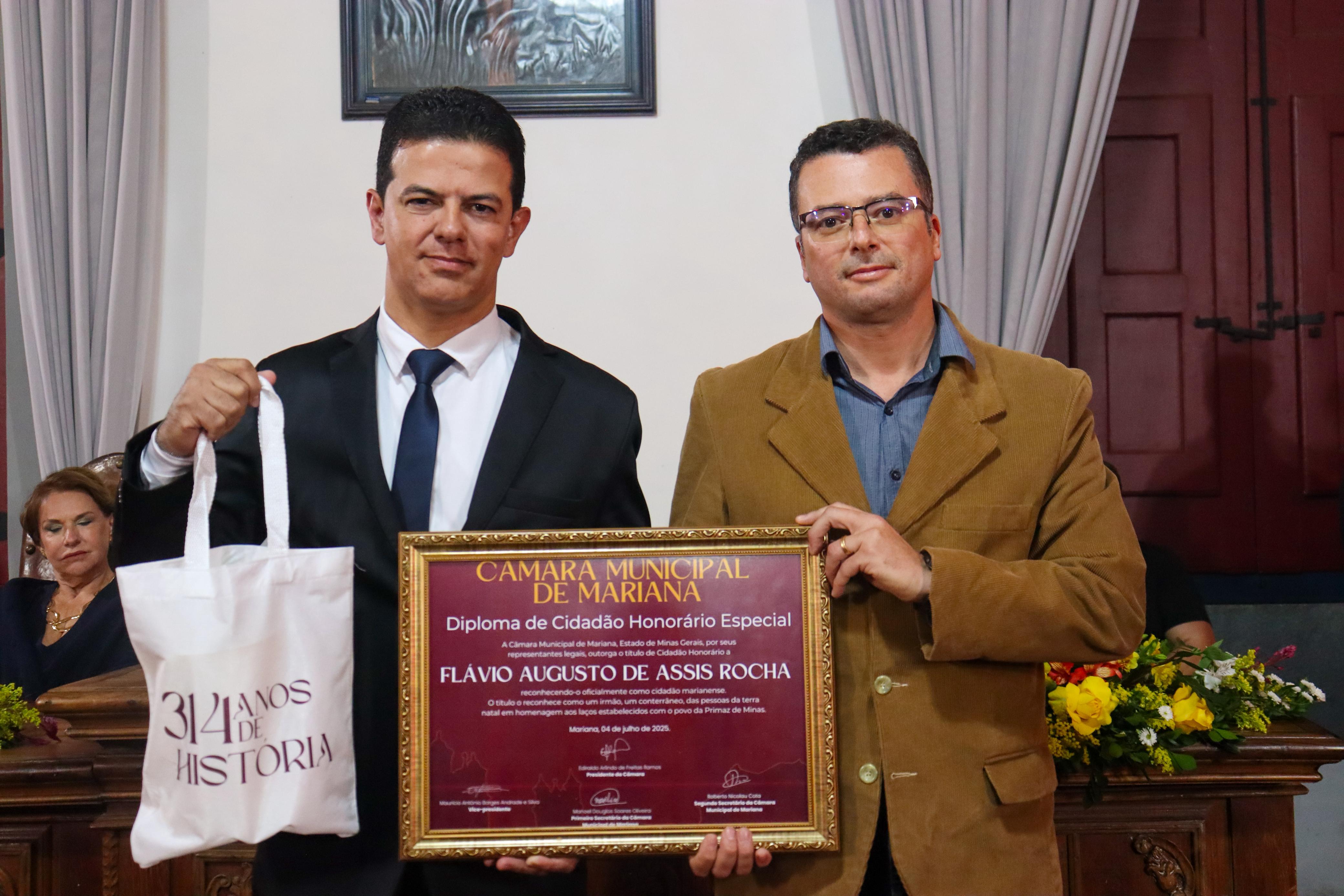 Câmara concede títulos de Cidadania Honorária e medalhas do Mérito Legislativo no dia dos seus 314 anos de fundação
