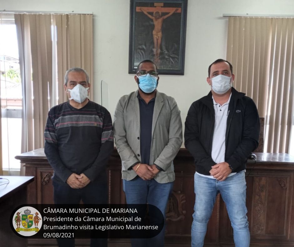 PRESIDENTE DA CÂMARA MUNICIPAL DE BRUMADINHO VISITA LEGISLAT