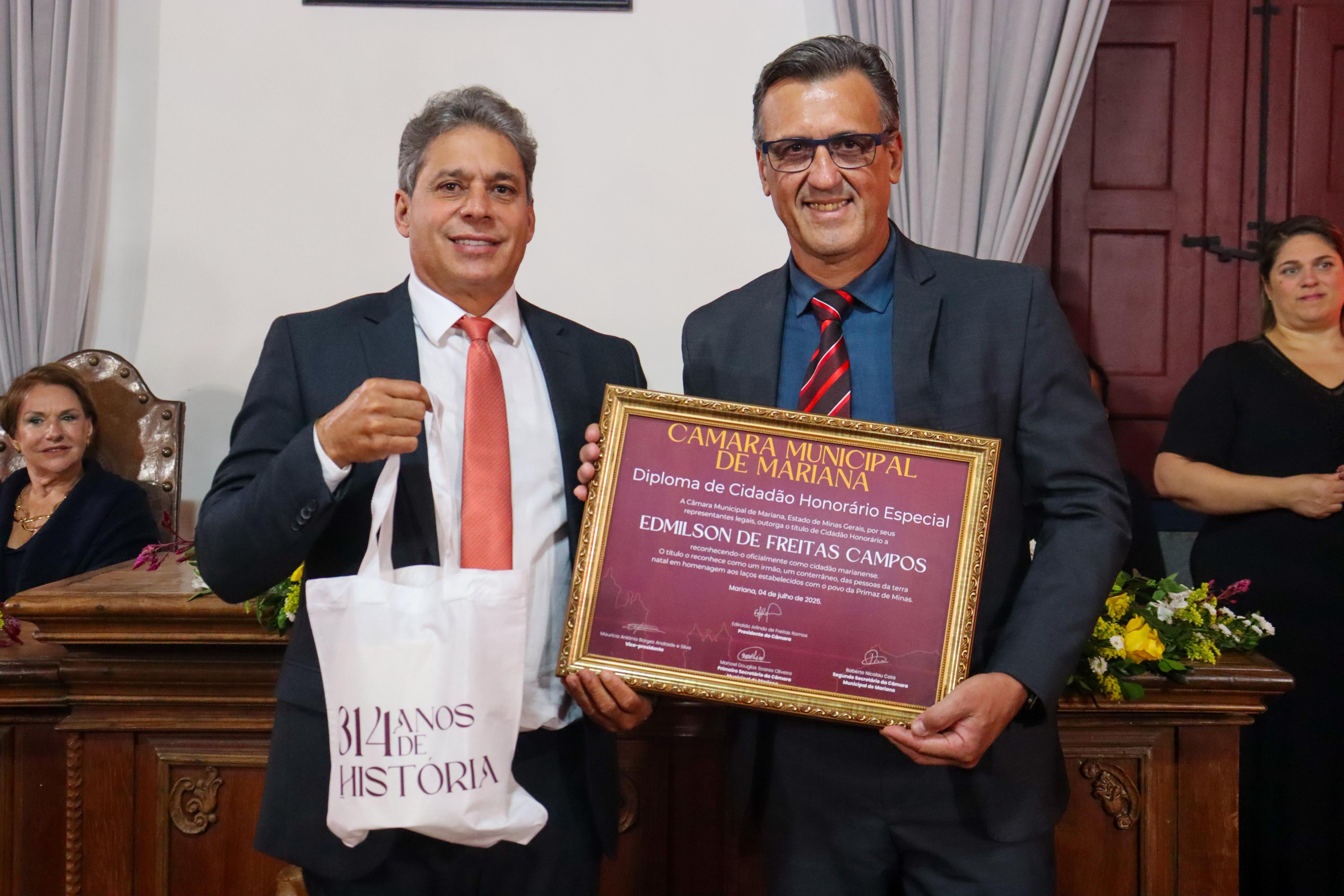 Câmara concede títulos de Cidadania Honorária e medalhas do Mérito Legislativo no dia dos seus 314 anos de fundação