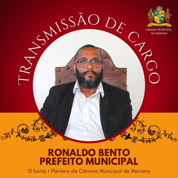 Transmissão de Cargo do Presidente da Câmara para a função de Prefeito de Mariana
