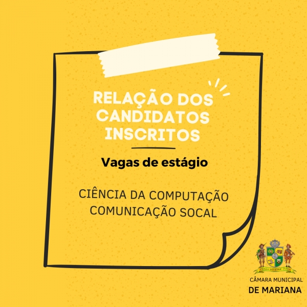 Vagas de estágio