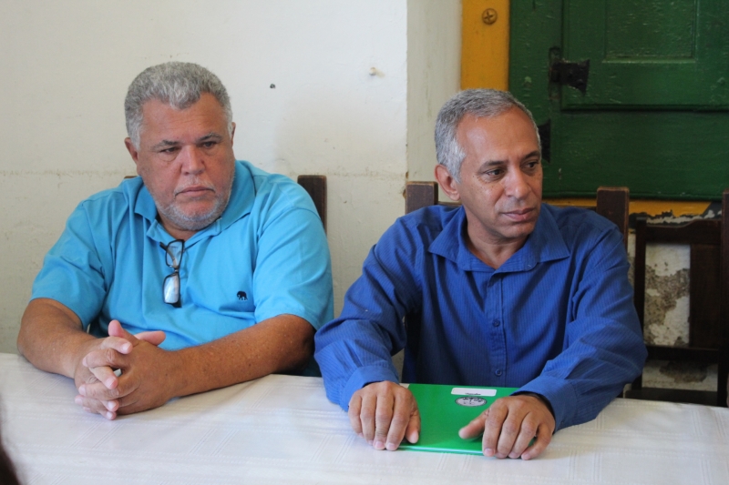 Reunião sobre restauro do prédio da Câmara de Mariana.
