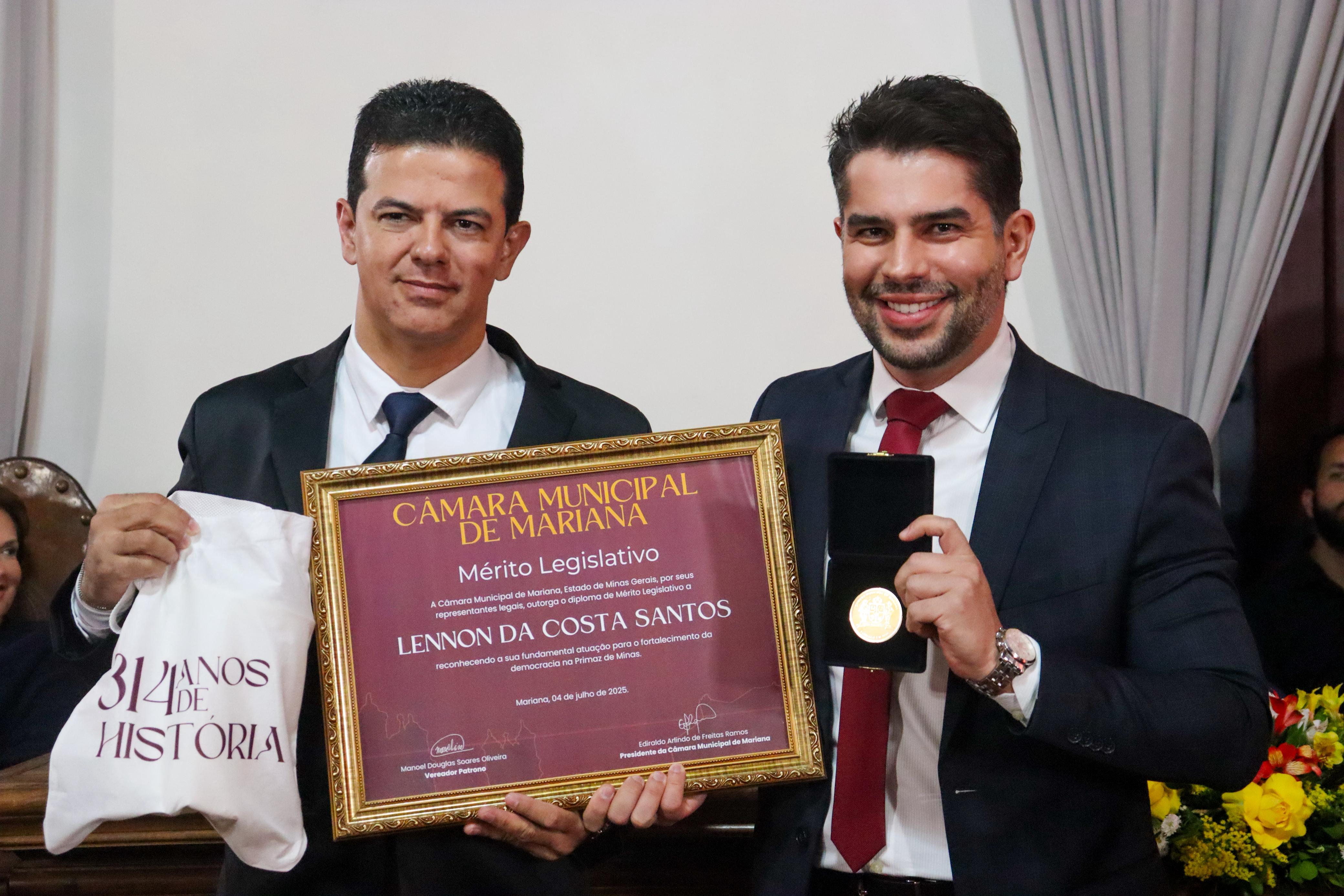 Câmara concede títulos de Cidadania Honorária e medalhas do Mérito Legislativo no dia dos seus 314 anos de fundação