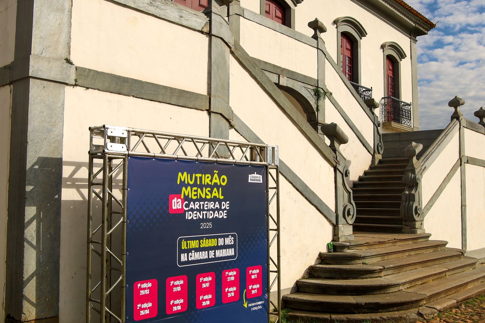 Com mutirões mensais, Câmara de Mariana já emitiu 6.604 Carteiras de Identidade em 2025