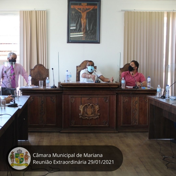 Câmara aprova cinco Projetos em Reunião Extraordinária desta sexta-feira, 29/01/21