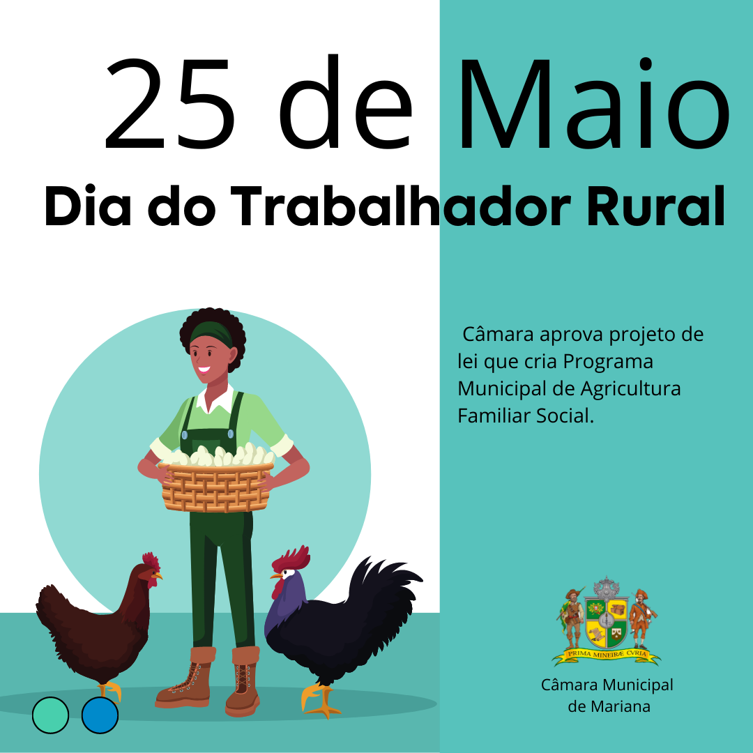 25 de maio - Dia do Trabalhador Rural